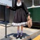 Vintage Black Lolita Style Dress OP (WS24)